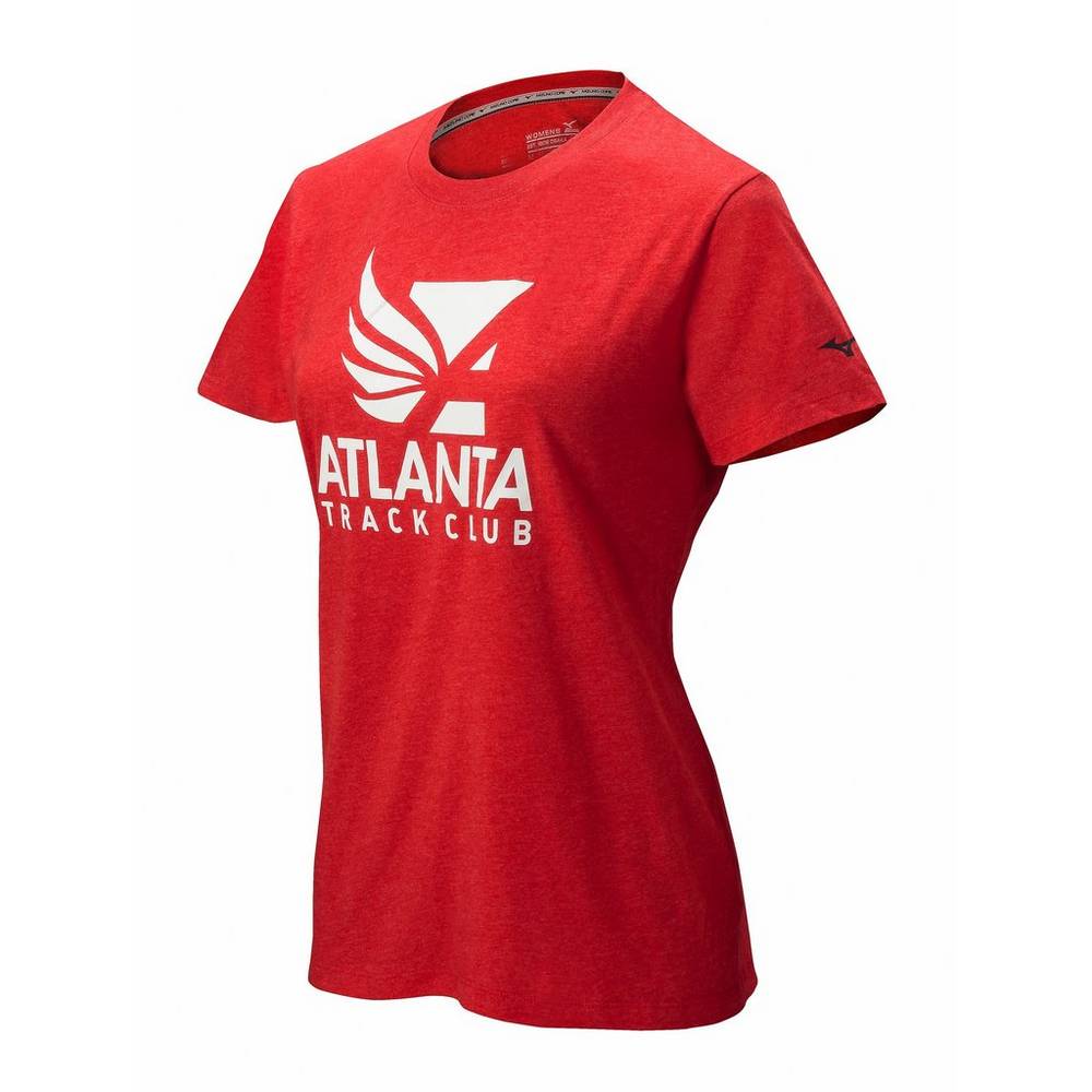 Camisetas Mizuno Atlanta Track Club Sport Mujer Rojas Ofertas SYKP-43780